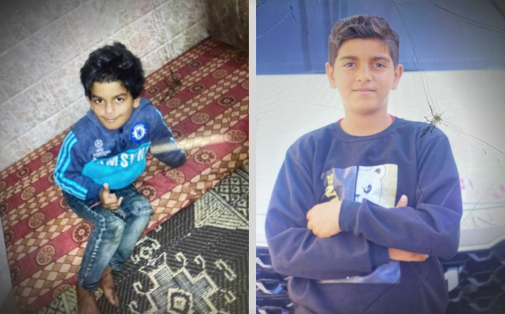 ローバの弟アルザイン（１０）、アリ（１３）は死亡した/Courtesy Abu Jibba Family